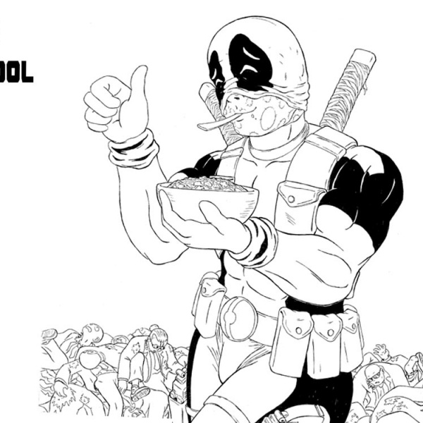 Deadpool Coloring Pages Logo - Free Printable Coloring Pages