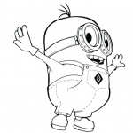 Despicable Me Minion Coloring Pages Line Drawing
