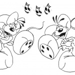 Diddl Coloring Pages Dancing