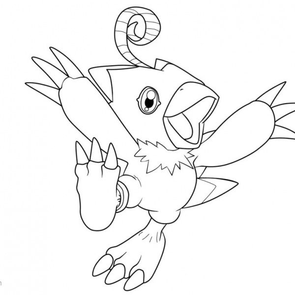 Digimon Coloring Pages Shoutmon Lineart by neoarchangemon - Free