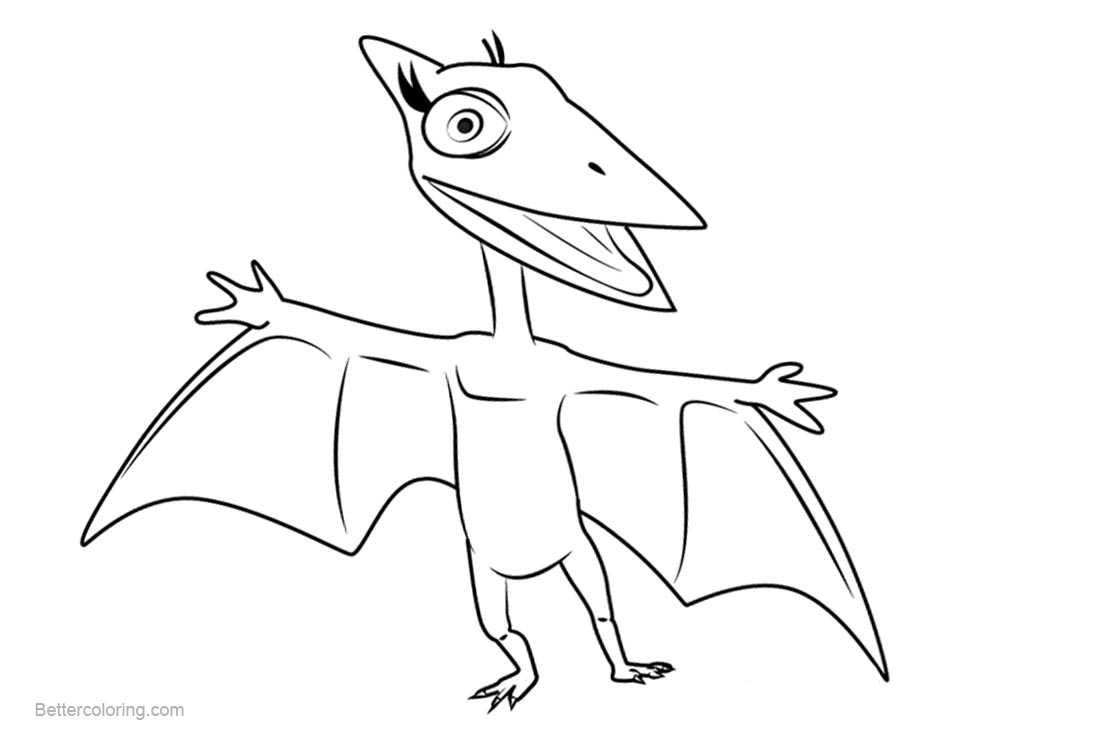 Download Dinosaur Train Coloring Pages Don Pteranodon - Free Printable Coloring Pages