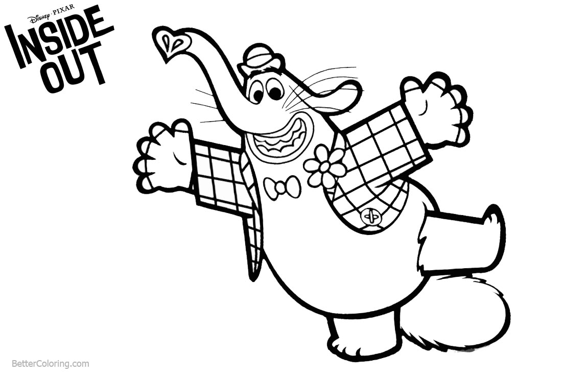 bing bong crying coloring page Disney inside out bing bong coloring ...