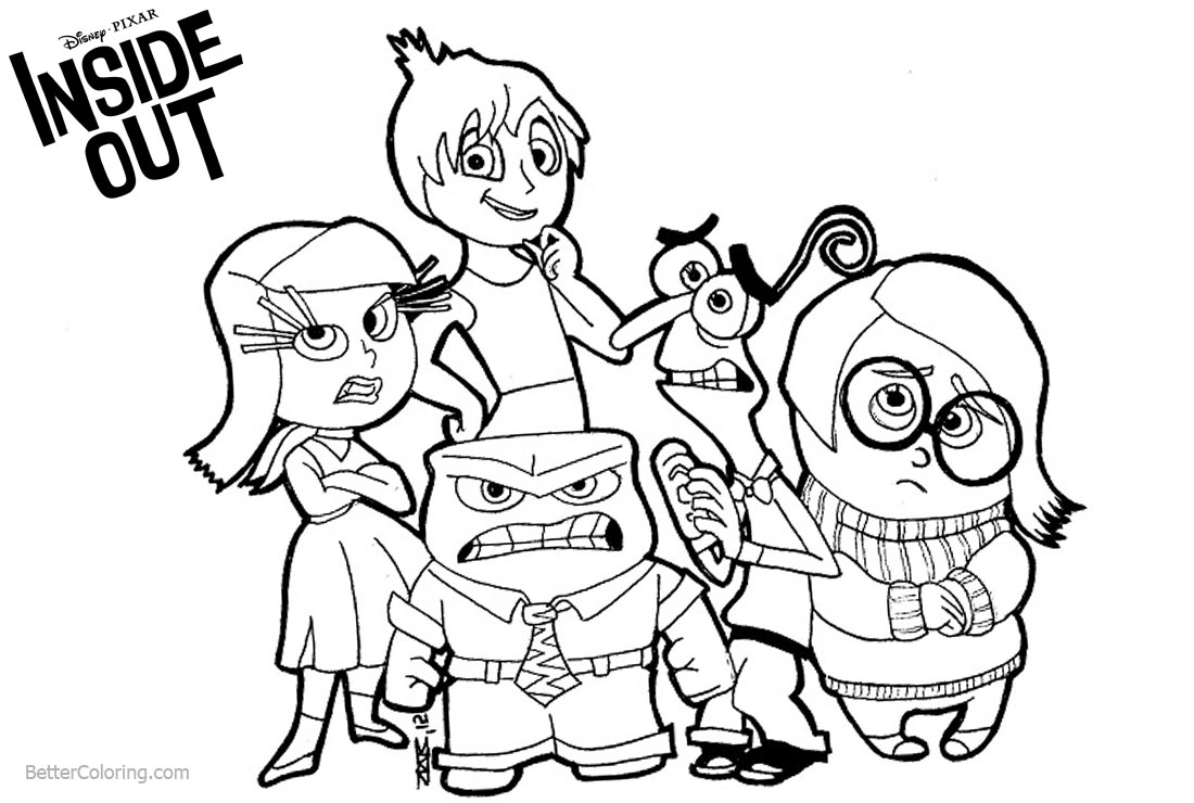 Download Disney Inside Out Coloring Pages Characters - Free ...