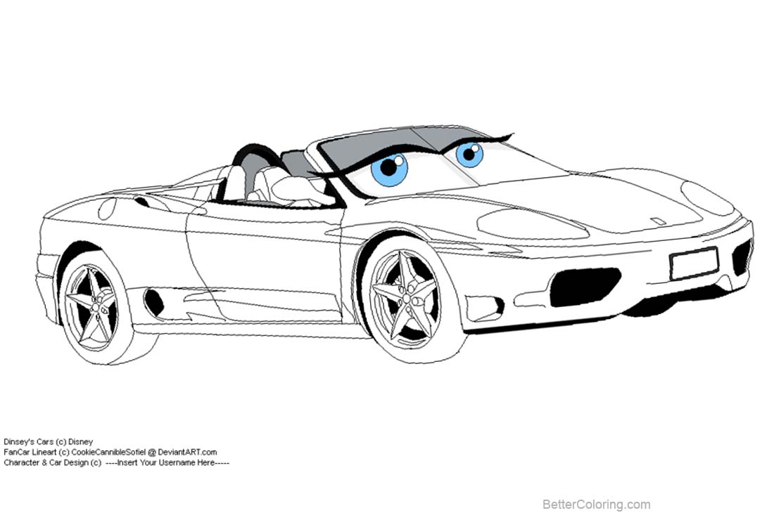 Download Disney Pixar Cars Coloring Pages by Cookiecannibles - Free ...