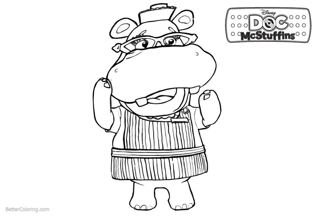 Doc McStuffins Coloring Pages Hallie printable for free