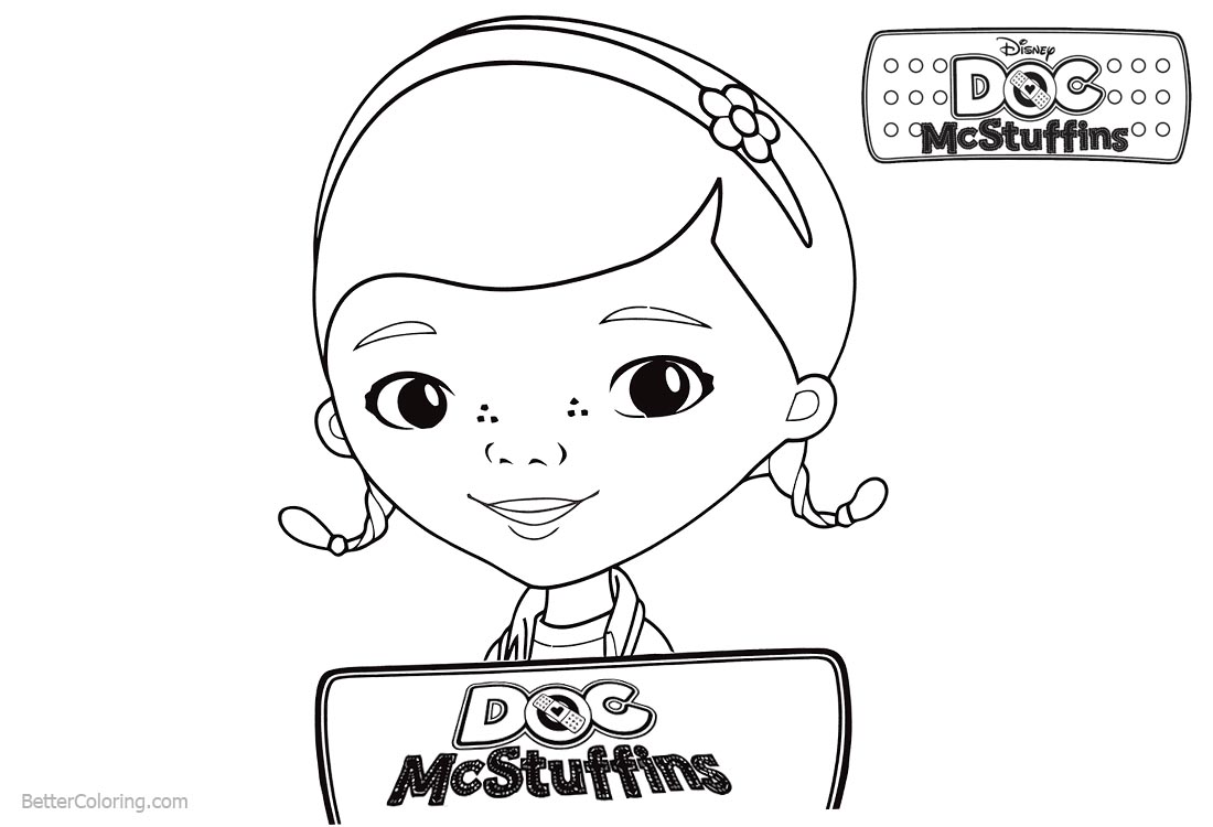 Doc McStuffins Dottie Coloring Pages printable for free
