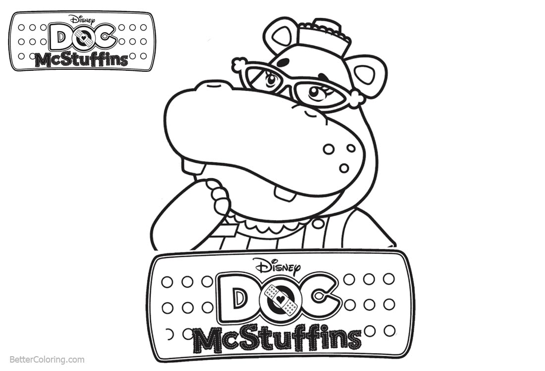 Doc McStuffins Hallie Coloring Pages printable for free