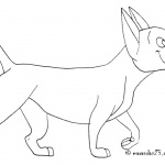 Dog Coloring Pages Line Drawing Picture