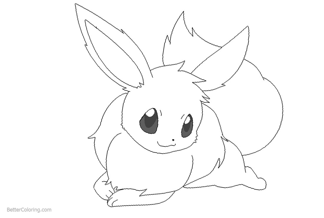 Download New Eevee Coloring Pages Coloring Pages