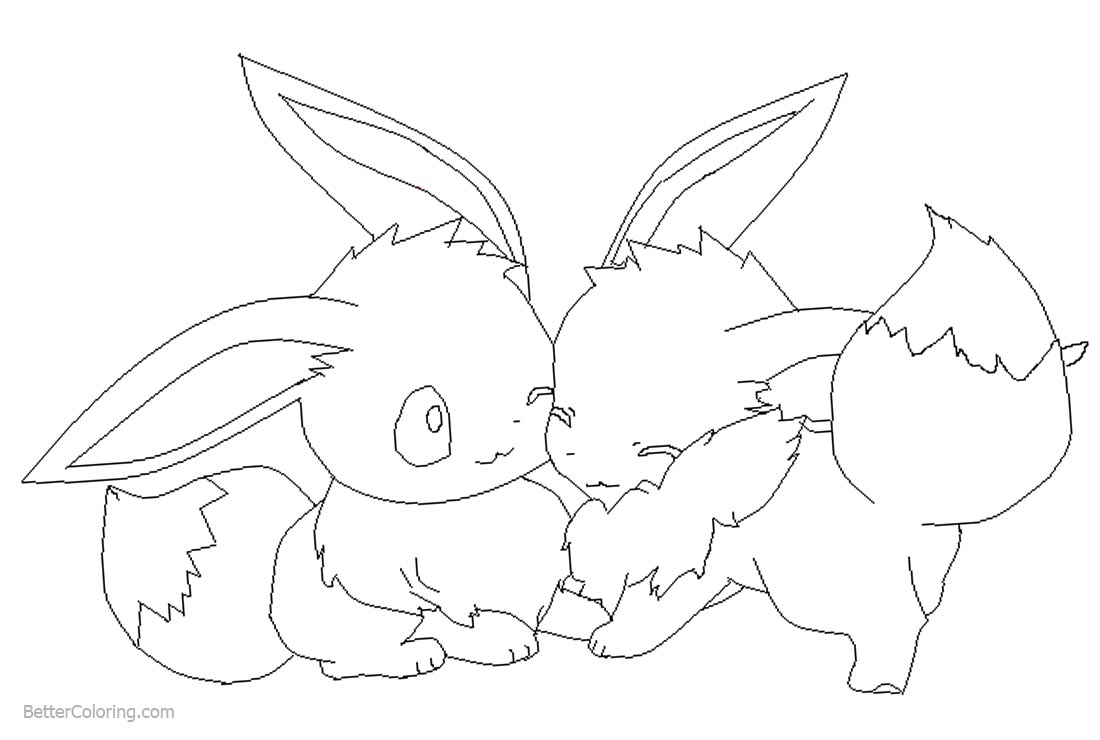 Download Eevee Coloring Pages by wolftears123 - Free Printable ...