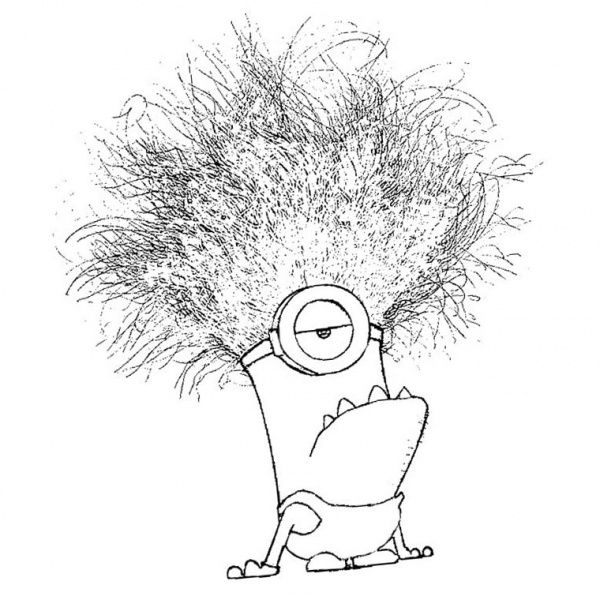 Minion Coloring Pages Monster - Free Printable Coloring Pages