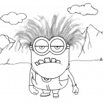 Evil Minion Coloring Pages Outdoor