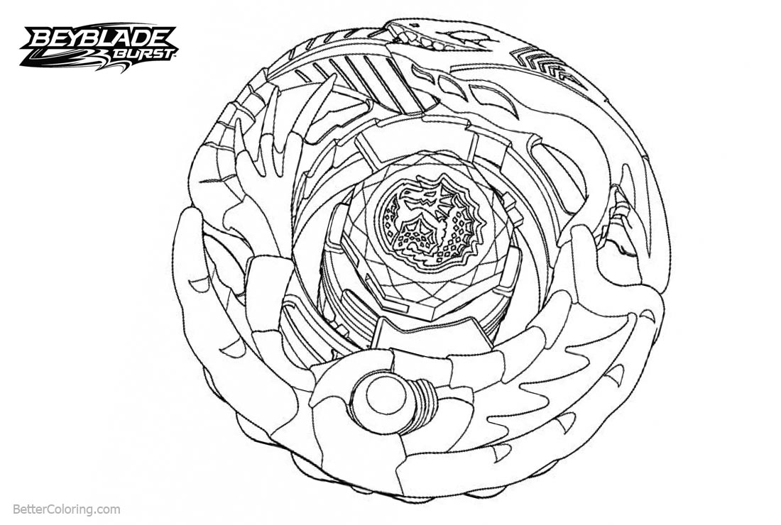 Evolution Beyblade Burst Coloring Pages Free Printable Coloring Pages