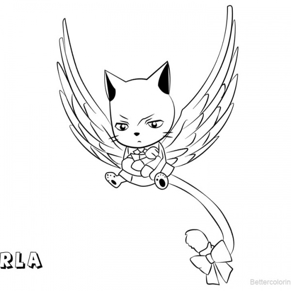 Download Fairy Tail Coloring Pages Happy - Free Printable Coloring Pages