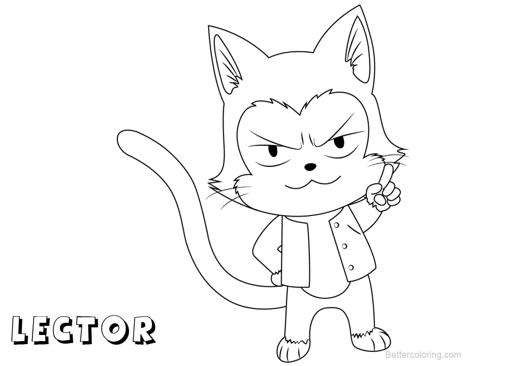 Free Fairy Tail Coloring Pages Lector printable
