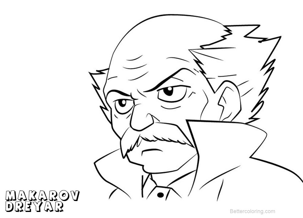 Free Fairy Tail Coloring Pages Makarov Dreyar printable