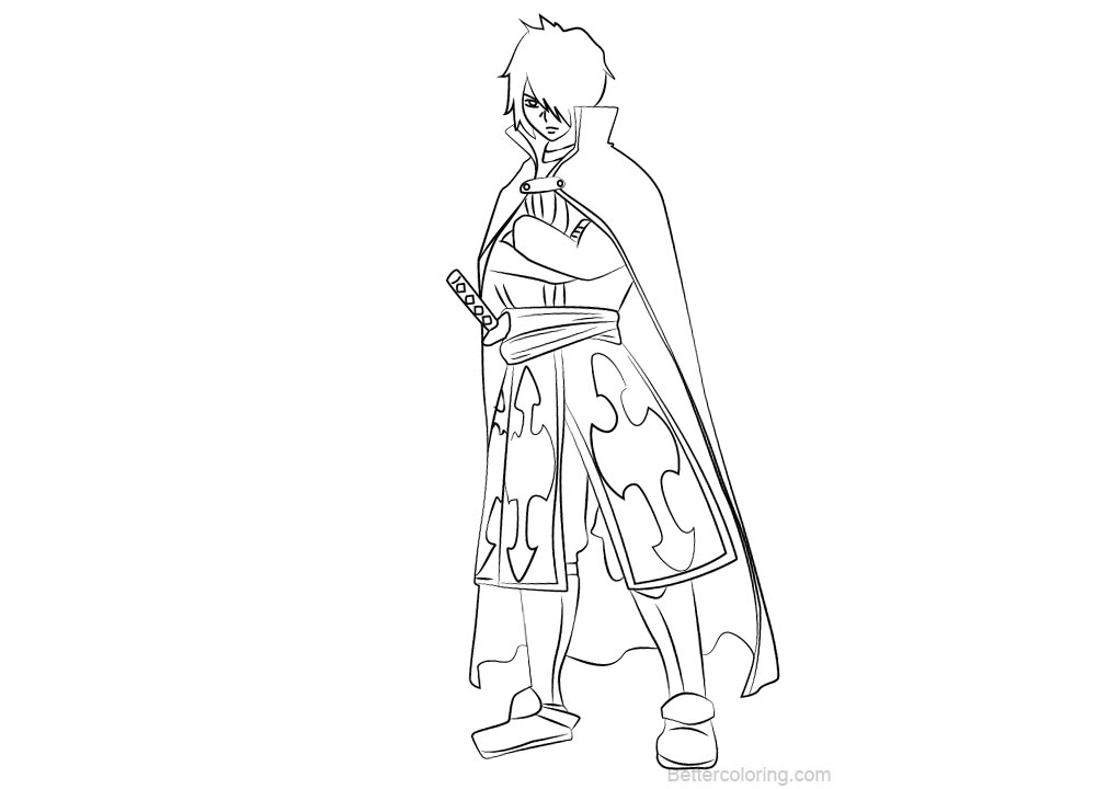 Free Fairy Tail Coloring Pages Rogue Cheney printable