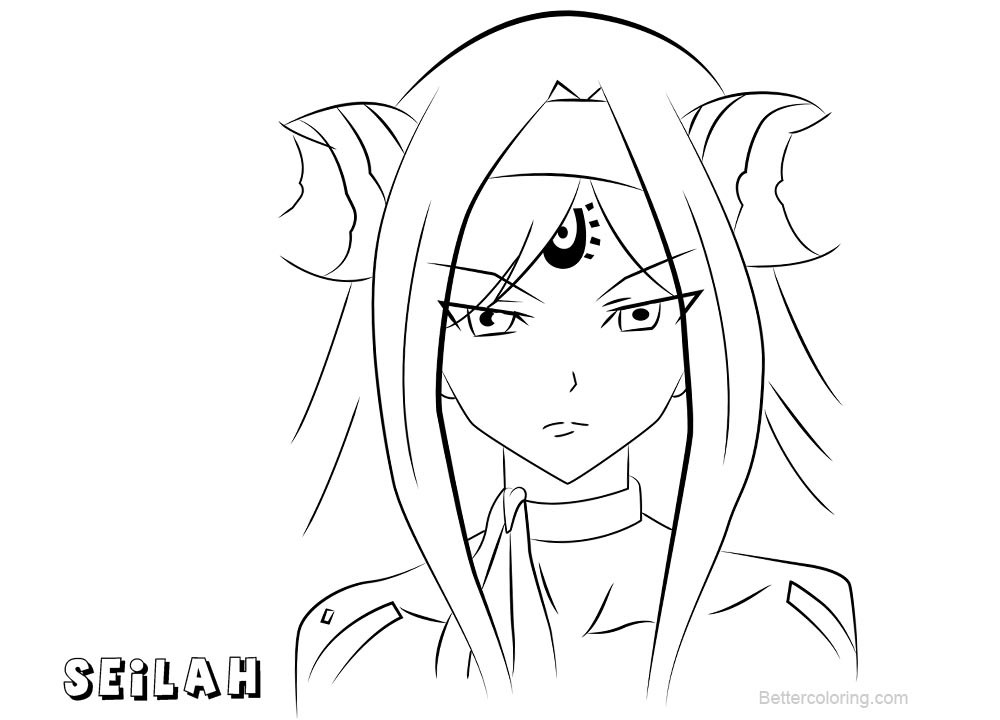 Free Fairy Tail Coloring Pages Seilah printable
