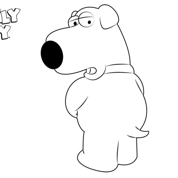 Brian Family Guy Coloring Page