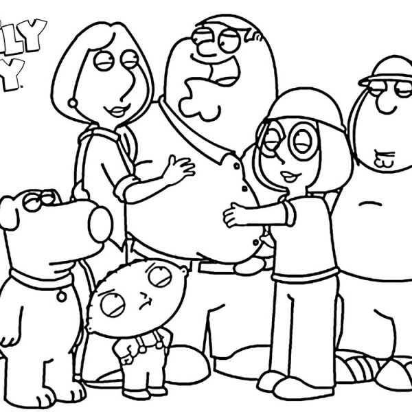 Family Guy Coloring Pages Glenn Quagmire.