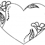 Floral Valentines Day Coloring Pages