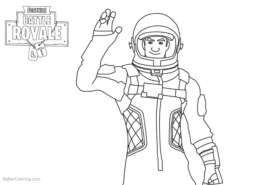 Fortnite Coloring Pages Characters Clipart - Free Printable Coloring Pages
