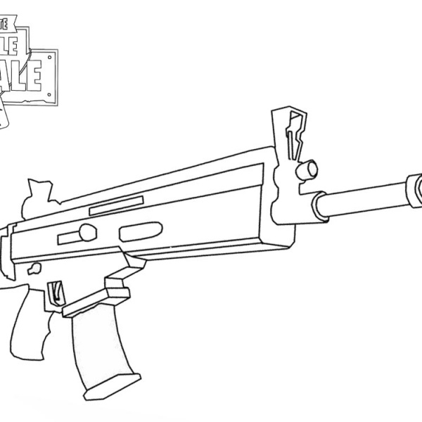 Fortnite Coloring Pages Weapon Pumpkin Launcher - Free Printable ...
