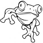 Frog Coloring Pages Red Eyes Frog