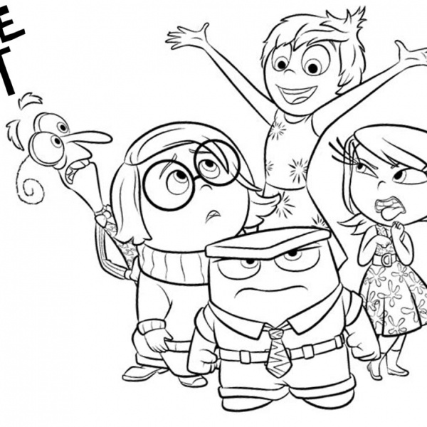 Inside Out Anger Coloring Pages - Free Printable Coloring Pages