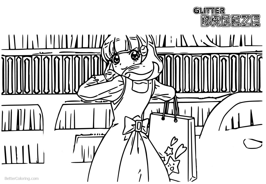 Glitter Force Coloring Pages Library printable for free