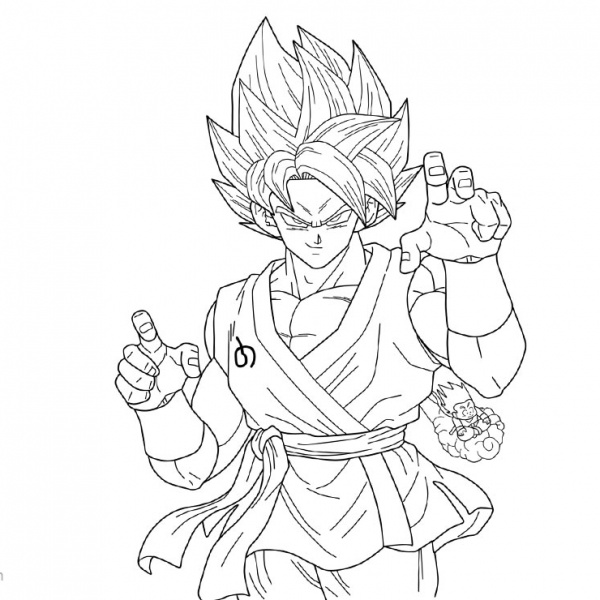Goku Coloring Pages Super Saiyan by adulartz - Free Printable Coloring