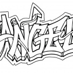 Graffiti Coloring Pages Angel