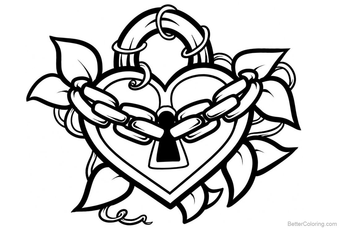 Graffiti Coloring Pages Heart Drawing - Free Printable Coloring Pages