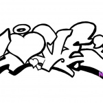 Graffiti Coloring Pages Love Lineart