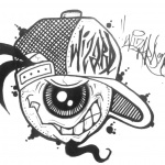 Graffiti Coloring Pages One Eye Character