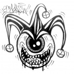 Graffiti Coloring Pages One Eye Monster