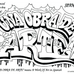 Graffiti Coloring Pages Spanish