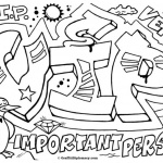 Graffiti Letters Coloring Pages VIP