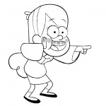 Gravity Falls Coloring Pages Character Mabel