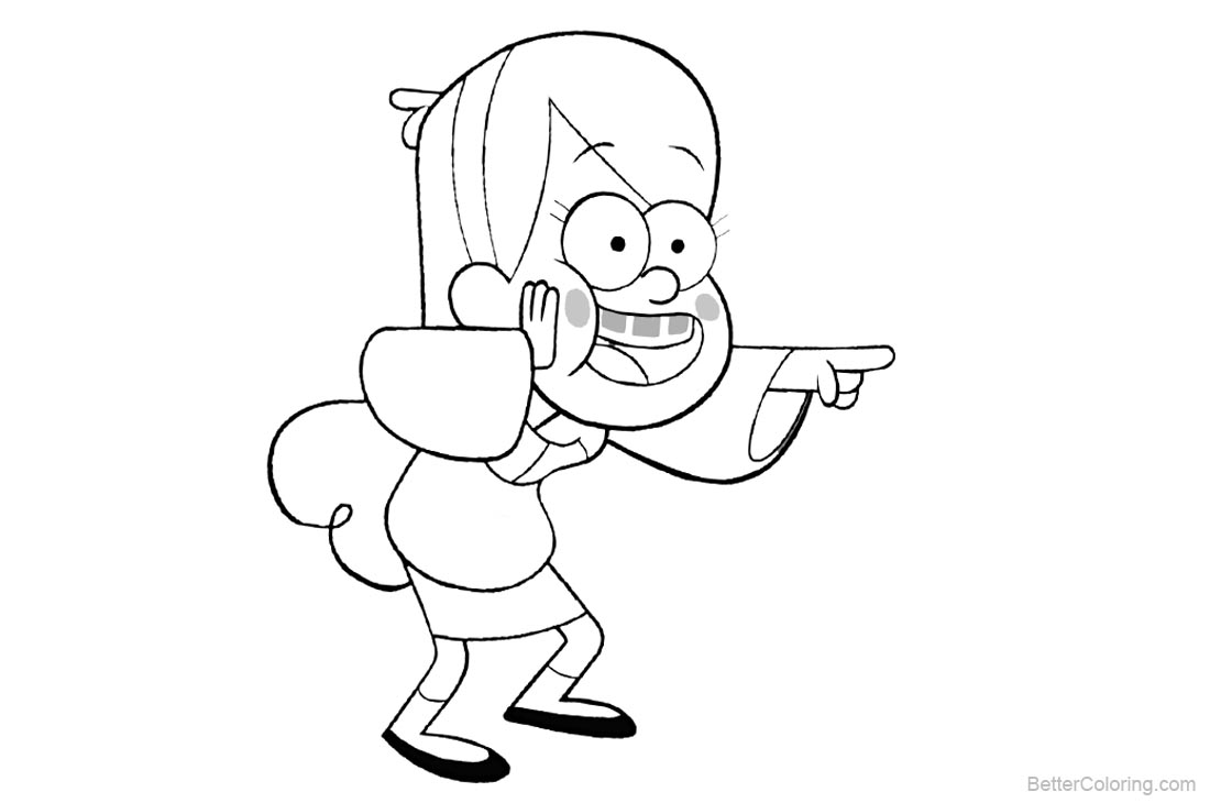 Gravity Falls Coloring Pages Character Mabel printable for free