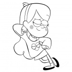 Gravity Falls Coloring Pages Cute Mabel