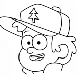 Gravity Falls Coloring Pages Dipper