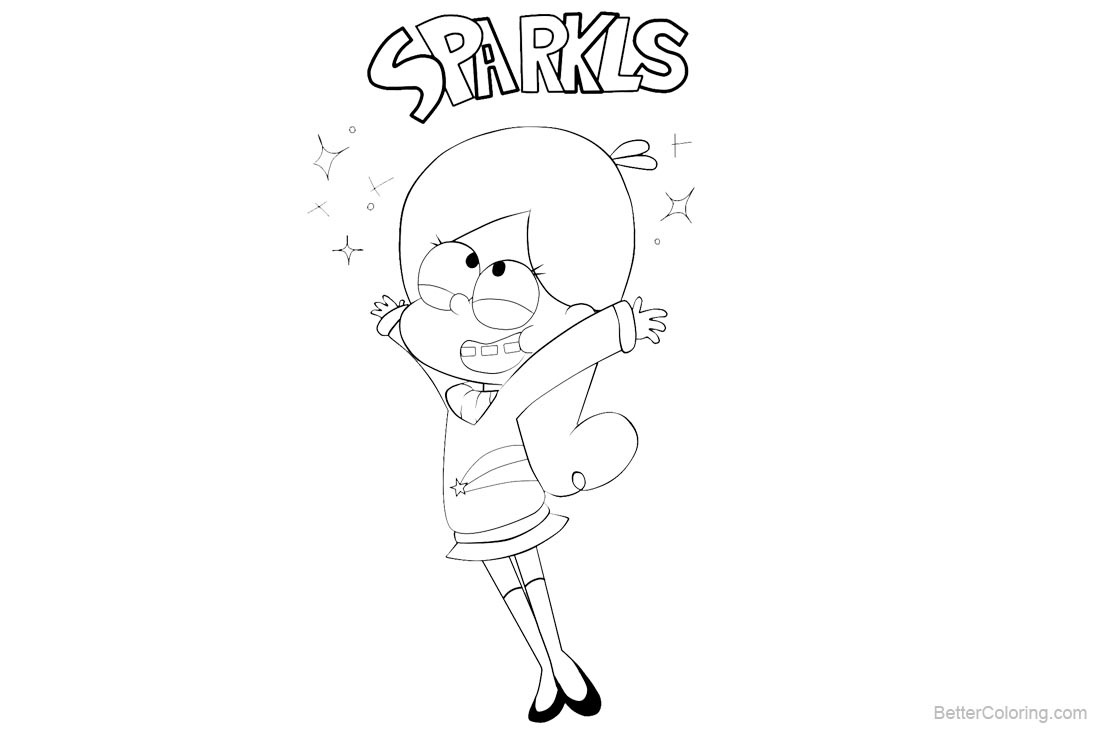 Gravity Falls Coloring Pages Mabel Fanart printable for free