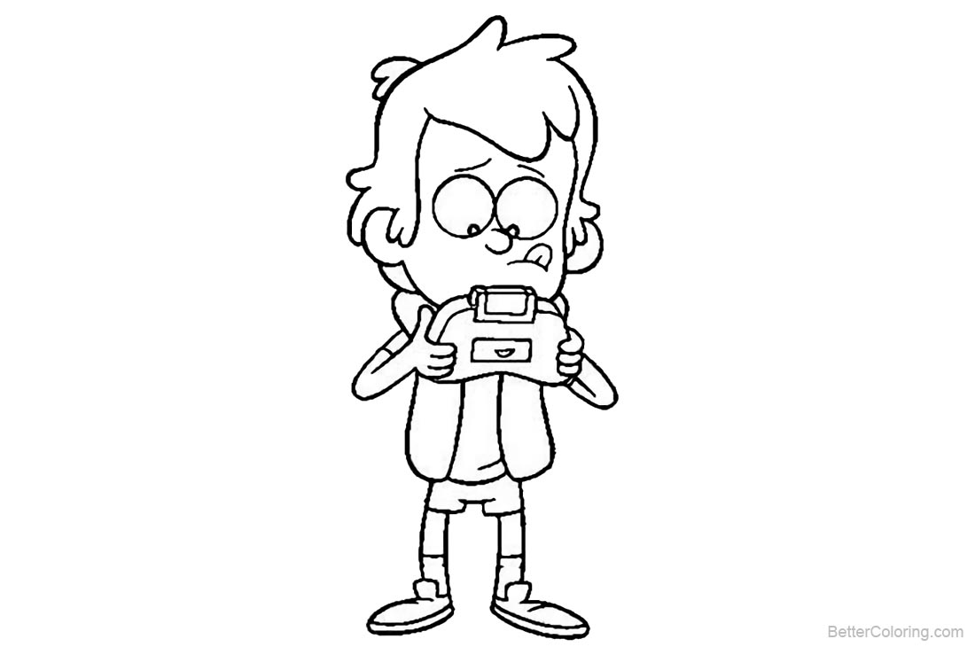 Gravity Falls Coloring Pages Playing Game printable for free