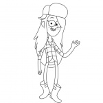 Gravity Falls Coloring Pages Wendy