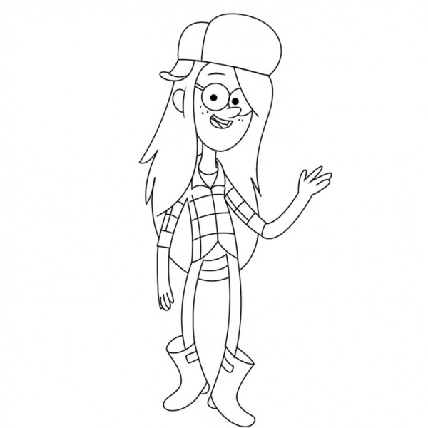 Gravity Falls Coloring Pages Playing Game Free Printable Coloring Pages