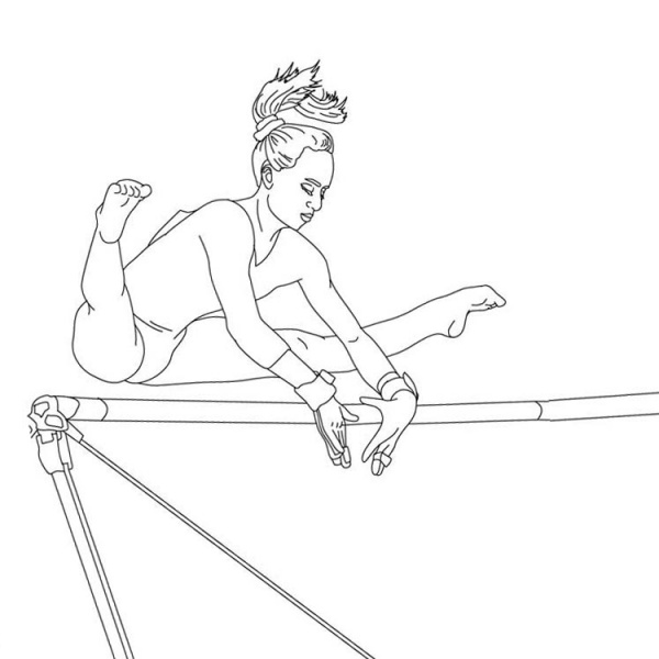 Vault from Gymnastics Coloring Pages - Free Printable Coloring Pages