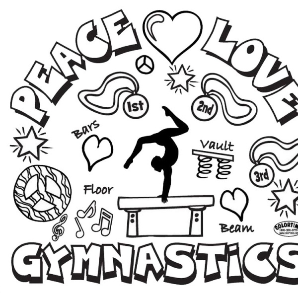 Gymnastics Rhythmic Ball Coloring Pages Free Printable Coloring Pages