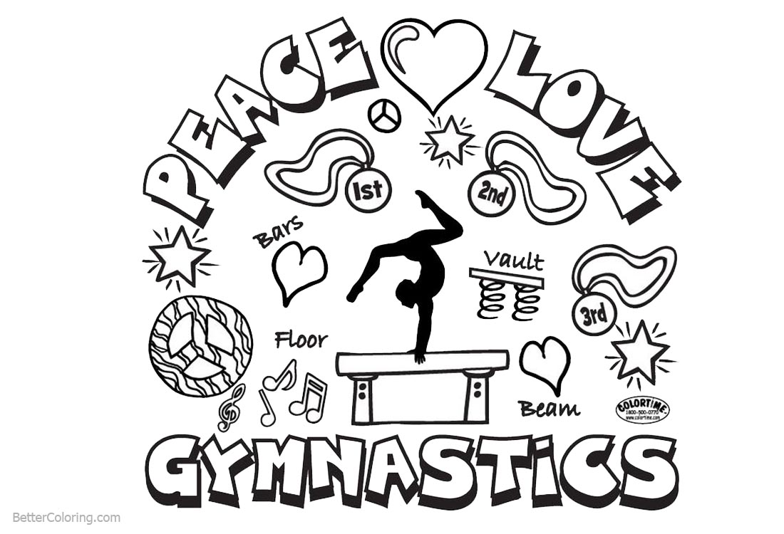 Printable Gymnastics Coloring Pages - Printable World Holiday