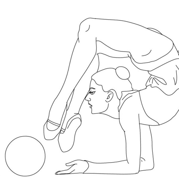 Gymnastics Coloring Pages Athlete Gabby Douglas - Free Printable